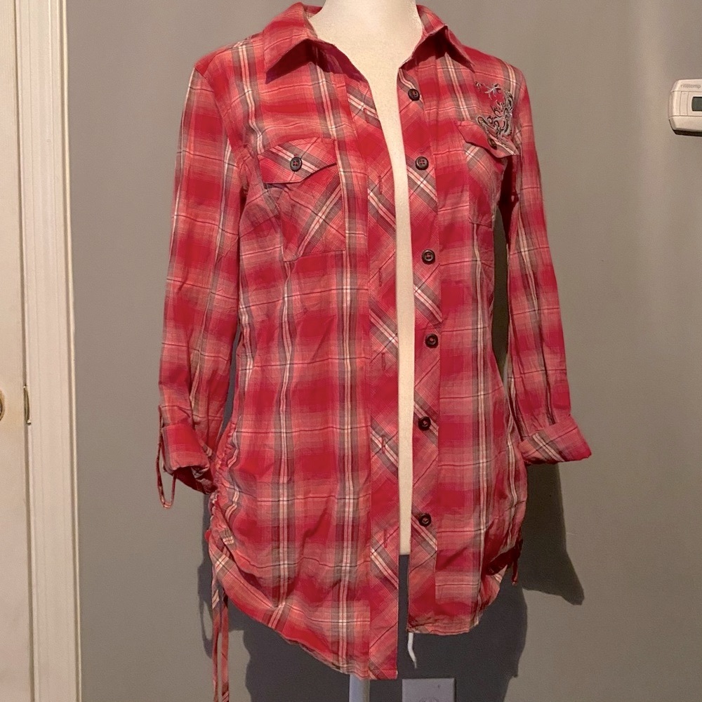 Maurices - Red flannel with detail
